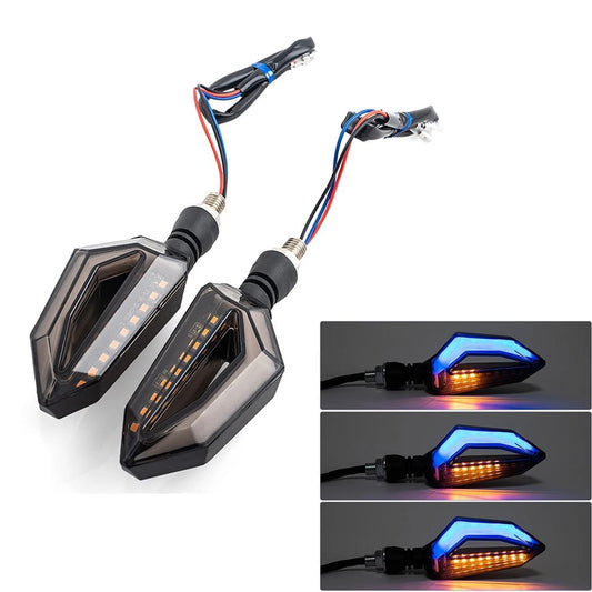 4 pcs universal 12 led motorbikes indicator with parking drl light for all bikes HHC