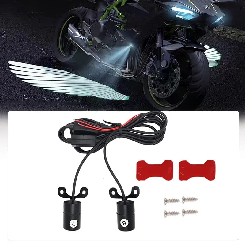 Bluetooth Control Angel Wing Light – Multicolor LED for Bikes & Cars HHC