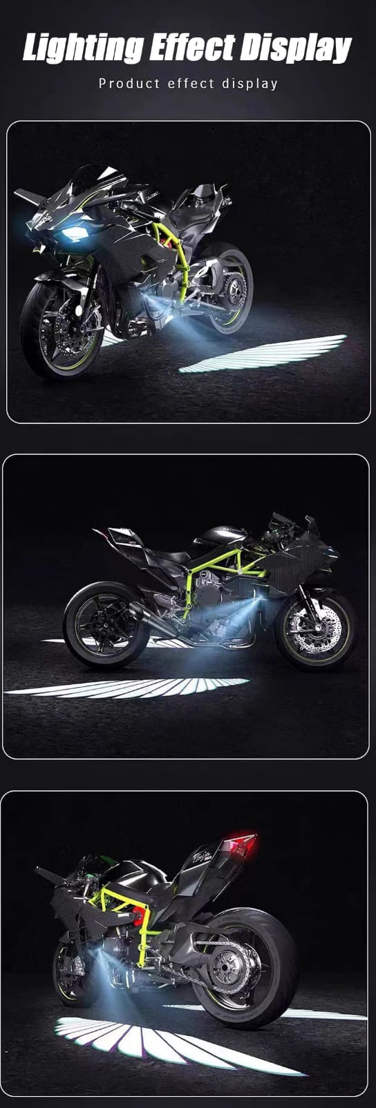 Bluetooth Control Angel Wing Light – Multicolor LED for Bikes & Cars HHC