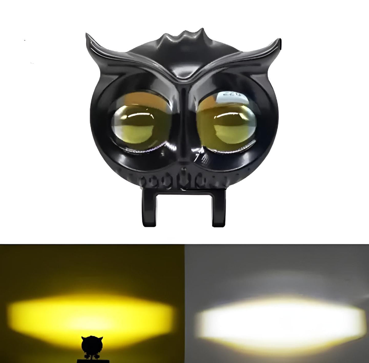 2 Pcs OWL Shape Fog Light – Yellow/White Flash, High & Low Beam, 40W HHC