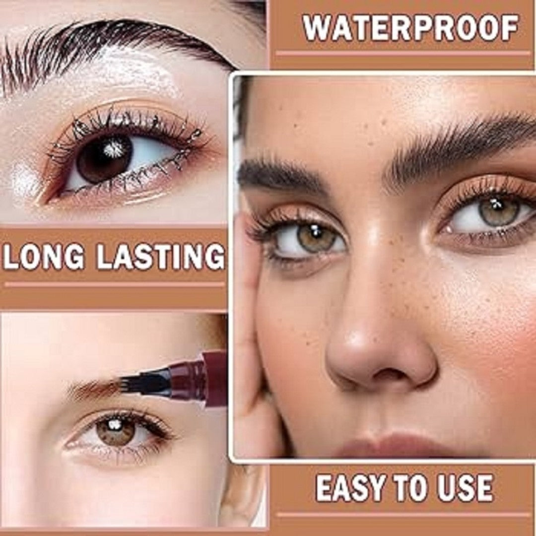 Micro-Fork Four-Point Eyebrow Pencil – Natural Brow Defining Pen HHC