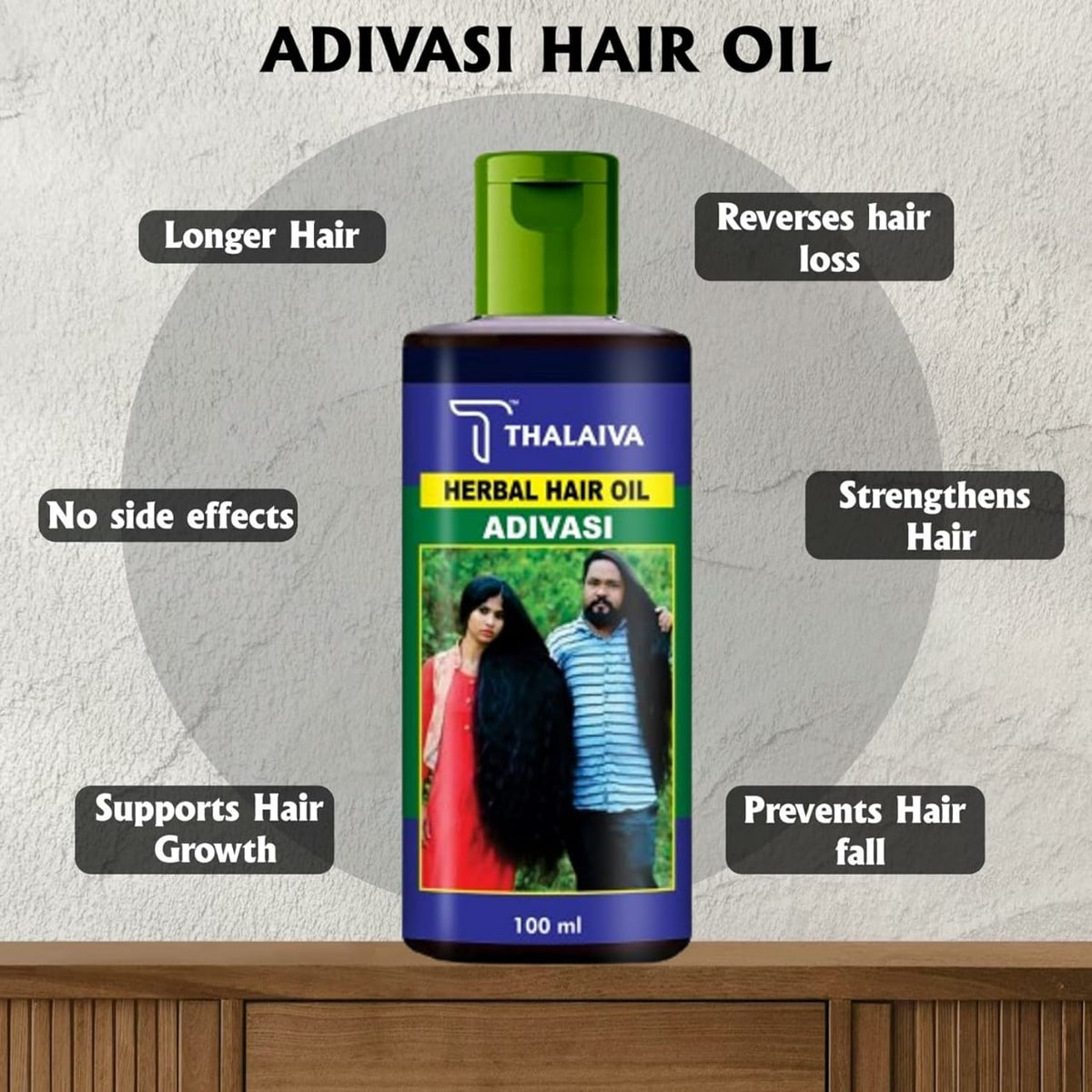 Adivasi Herbal Hair Oil – Natural Pure Herbal Hair Oil HHC