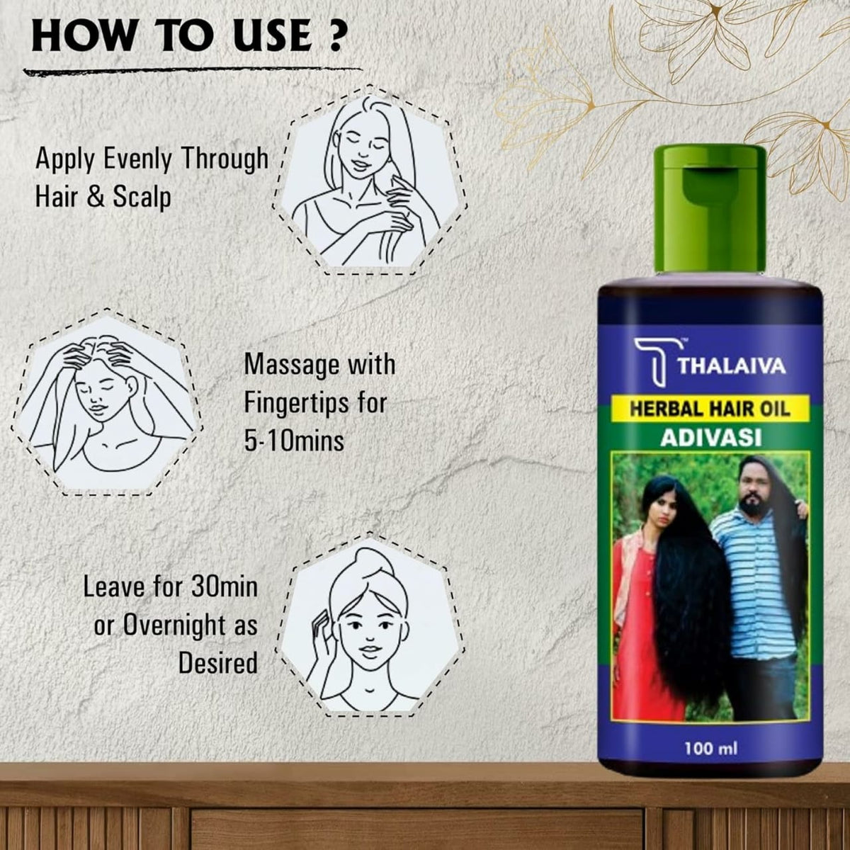 Adivasi Herbal Hair Oil – Natural Pure Herbal Hair Oil HHC