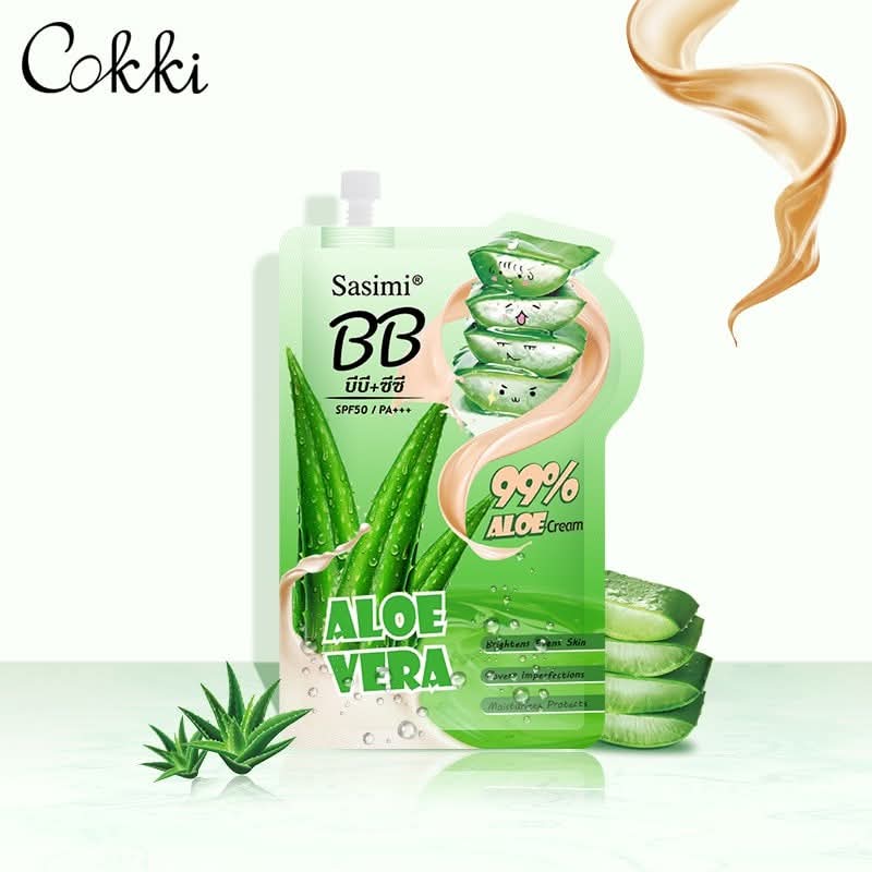 Sasimi Natural Aloe Vera BB Foundation Cream – 10ml HHC
