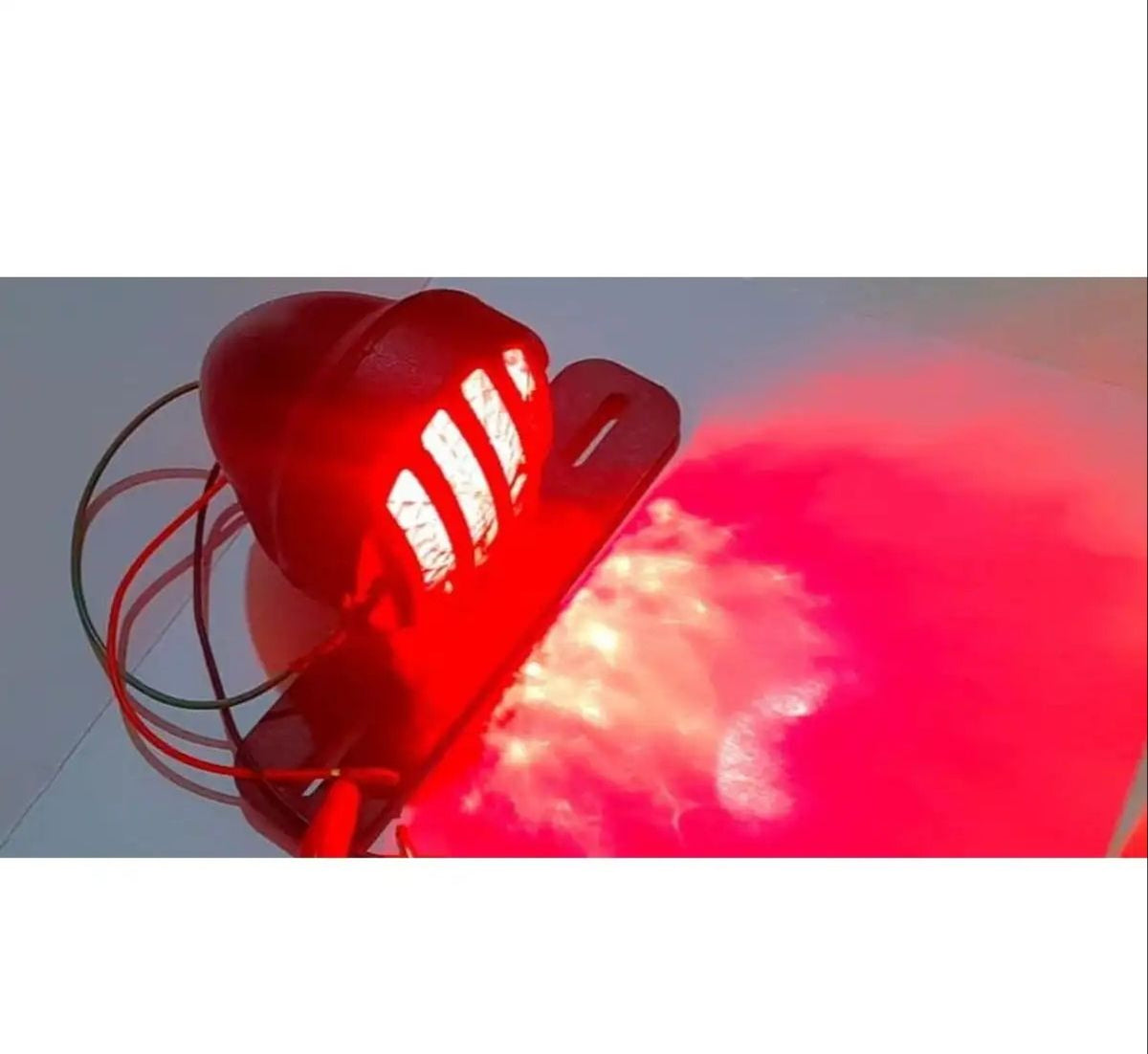 Motorcycle Cafe Racer Tail Light with Number Plate Holder HHC