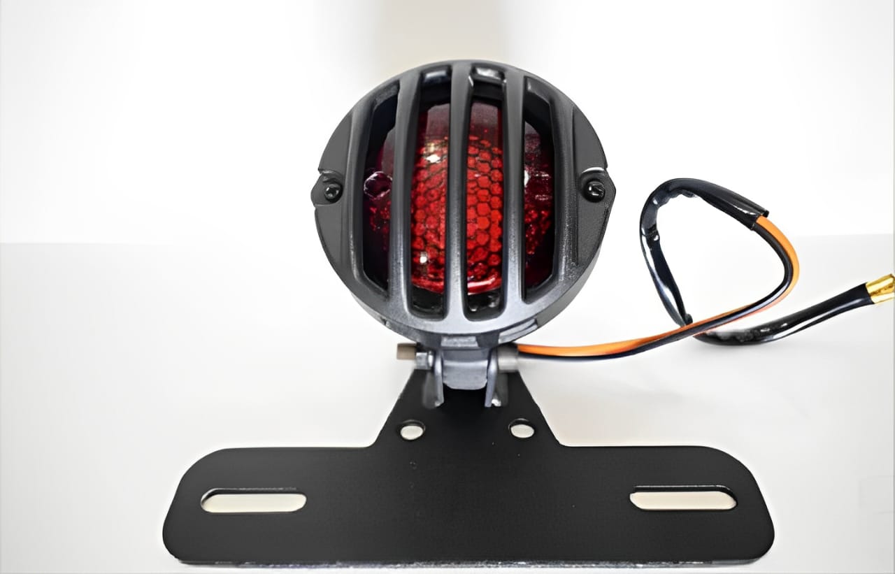Motorcycle Cafe Racer Tail Light with Number Plate Holder HHC
