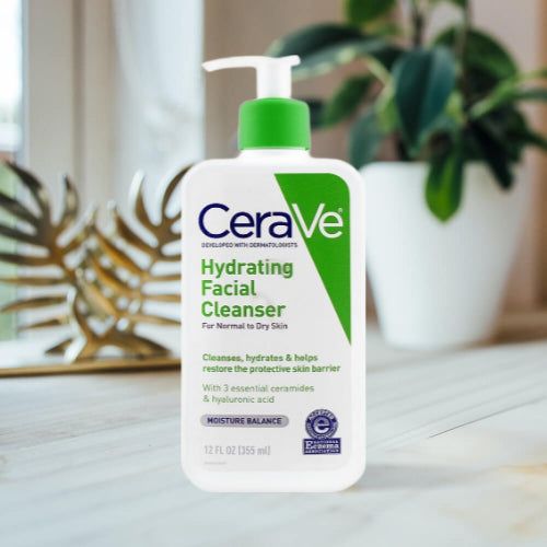 Pack of 2 CeraVe Hydrating Cleanser 236ml + Niacinamide Serum 30ml Deal HHC