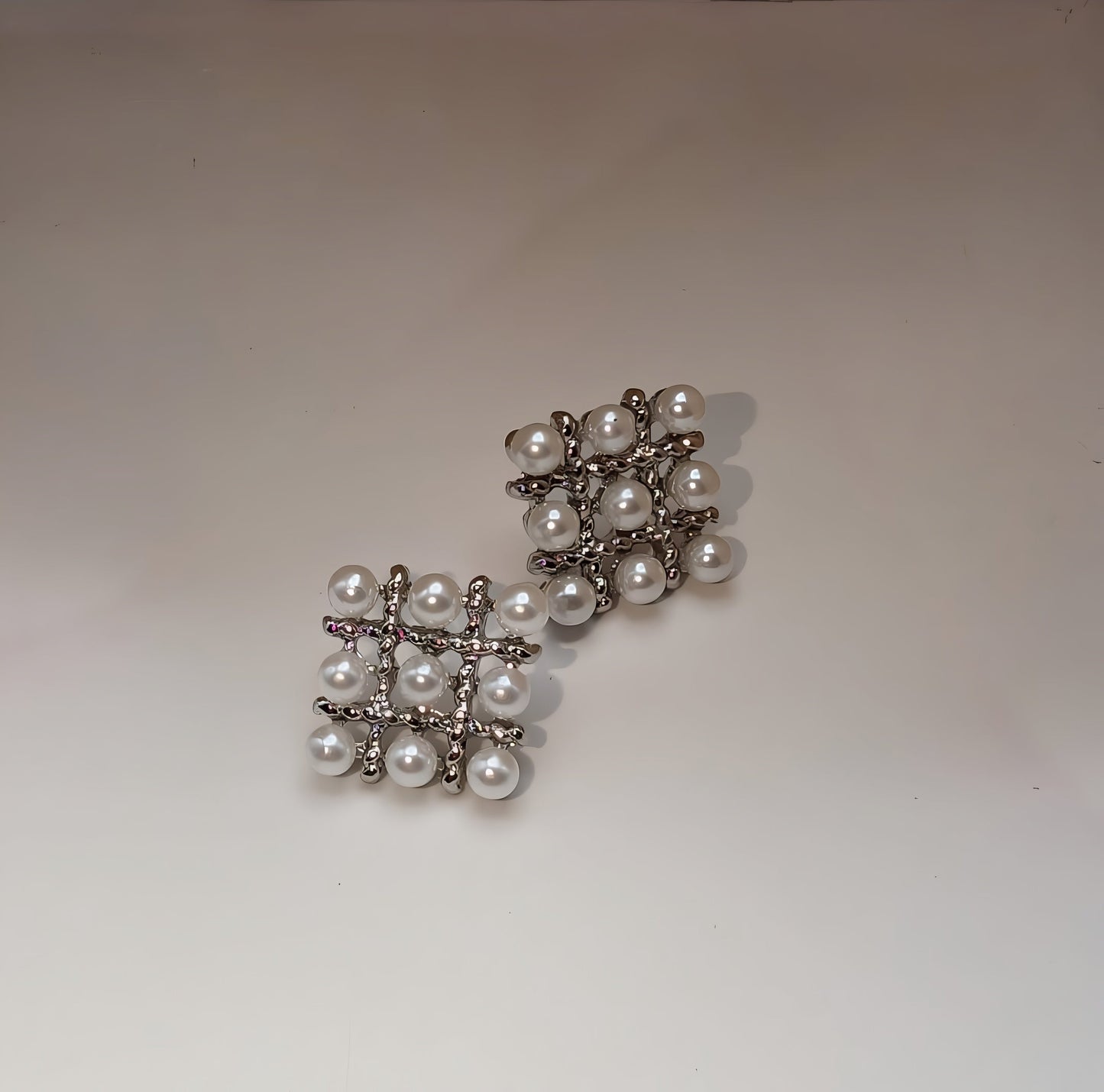 Pearl Square Korean Earrings – PJT-106 HHC