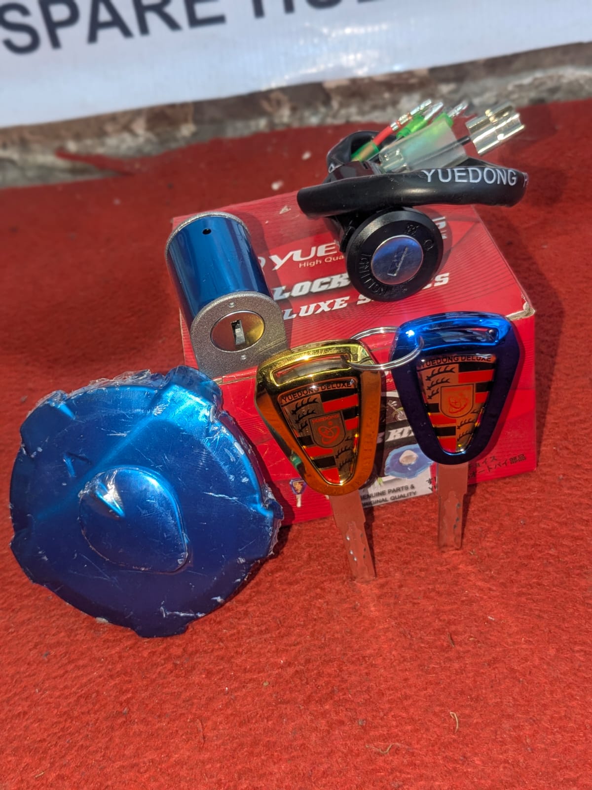 Motorbike Three Piece Lock Set Lock Kit Switch for 70 HHC