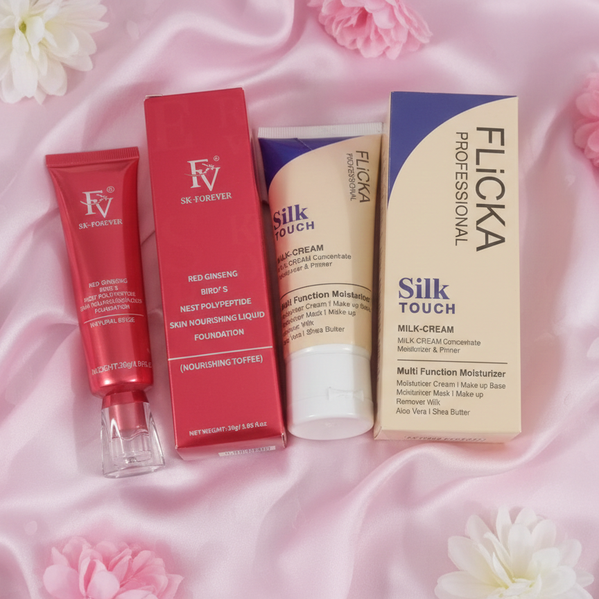 Flicka 2-in-1 Makeup Deal – Primer 60G + Foundation 30G HHC