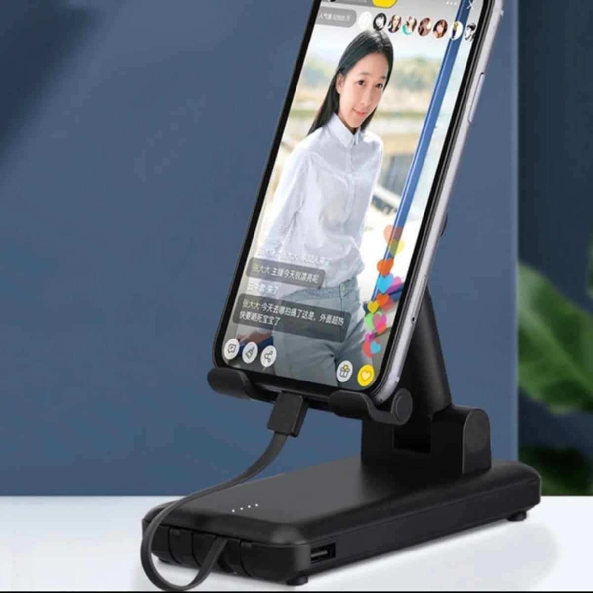 3-in-1 Rotating Foldable Mobile Phone Stand HHC