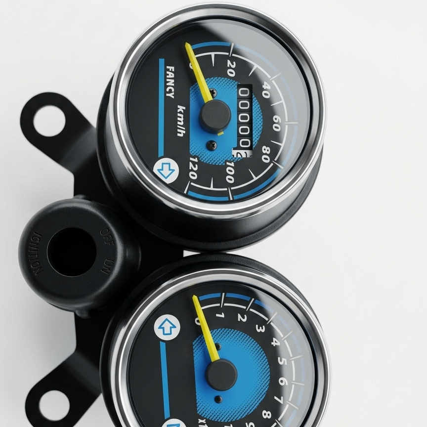 Double Round Fancy Meter Speedometer RPM for Honda 125 Motorcycle HHC