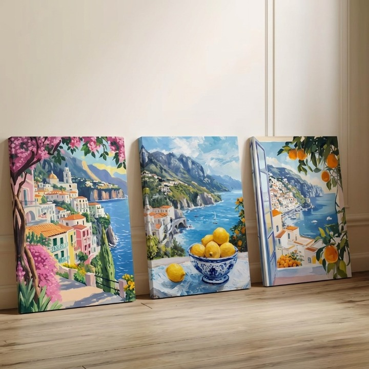 3-Piece Vintage Wall Frame Set – Decorative 8×11 Inch Frames with Double Tape HHC