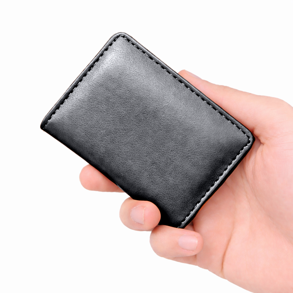 WAGLOK Korean Style Compact PU Leather Wallet for Men & Women HHC