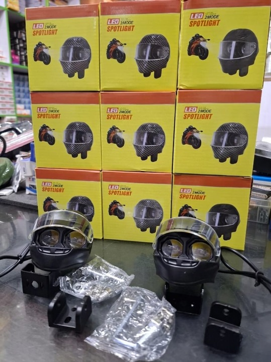 Universal Motorcycle LED Helmet-Style Spotlight HHC