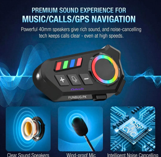 K06A Motorcycle Helmet Bluetooth Headset HHC