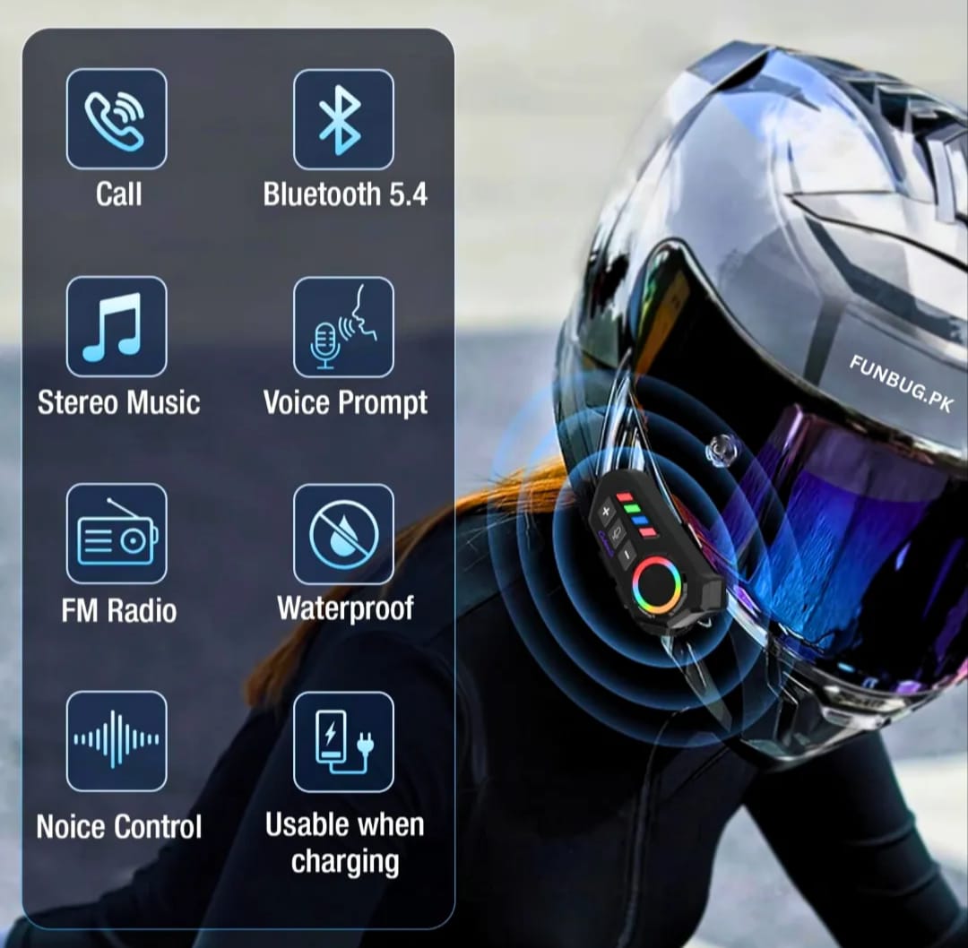 K06A Motorcycle Helmet Bluetooth Headset HHC