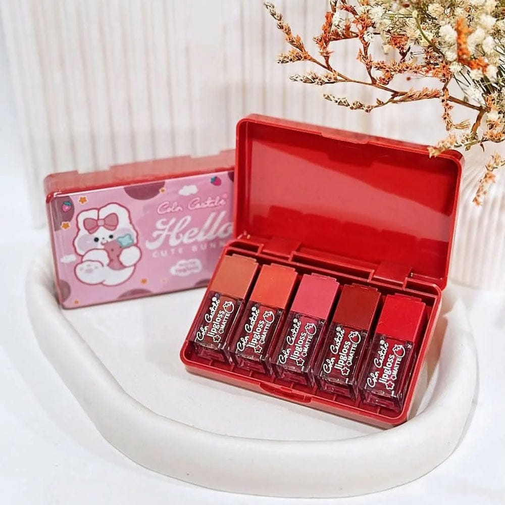 Color Castle Velvet Matte Long Lasting Lip Gloss Set HHC