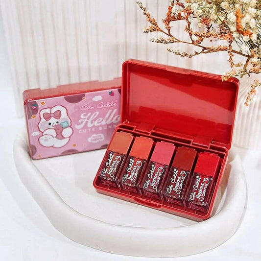Color Castle Velvet Matte Long Lasting Lip Gloss Set HHC