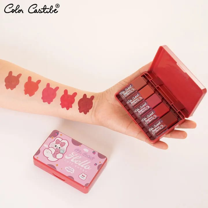 Color Castle Velvet Matte Long Lasting Lip Gloss Set HHC