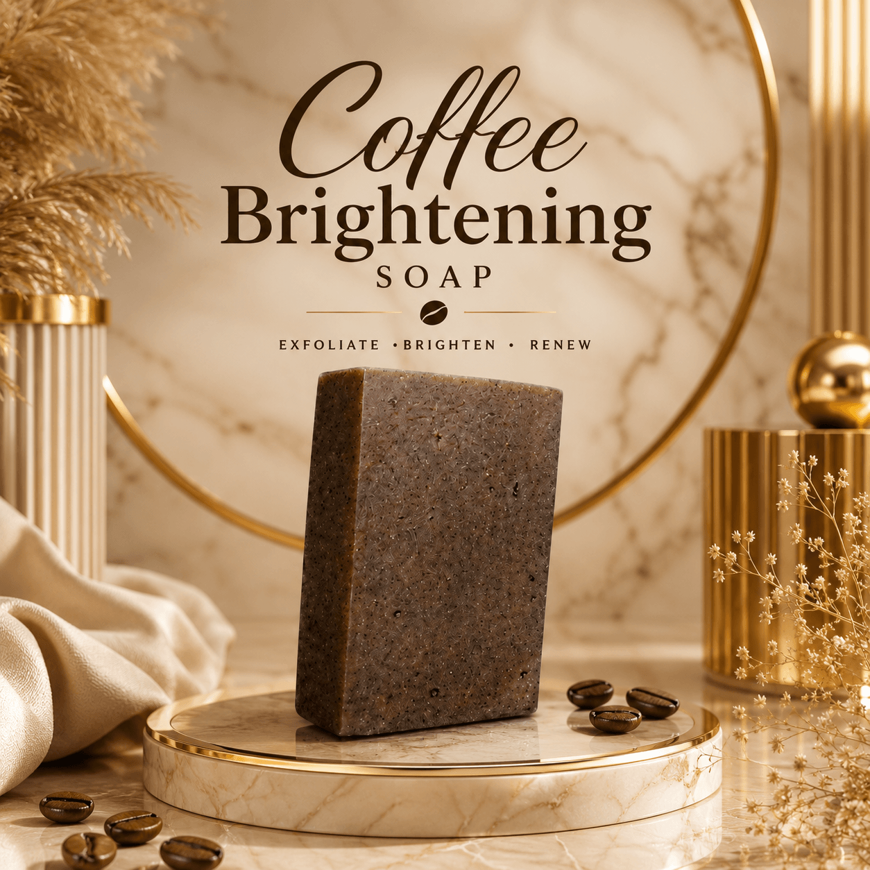 Organic Coffee Exfoliating Soap HHC