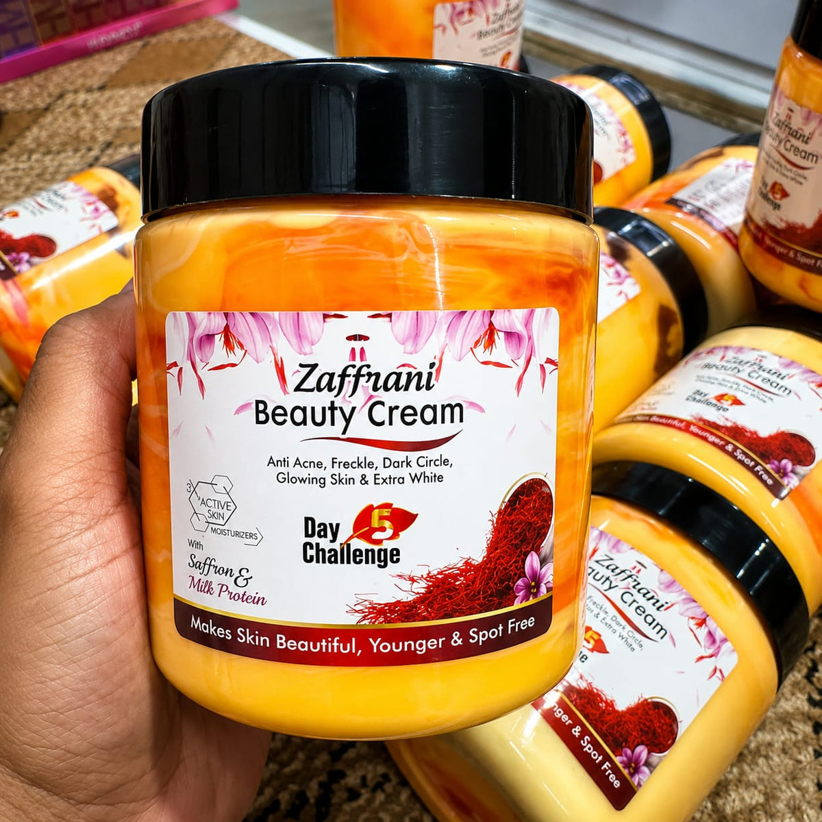 Zafrani Beauty Cream with Saffron & Milk Protein – 500g HHC