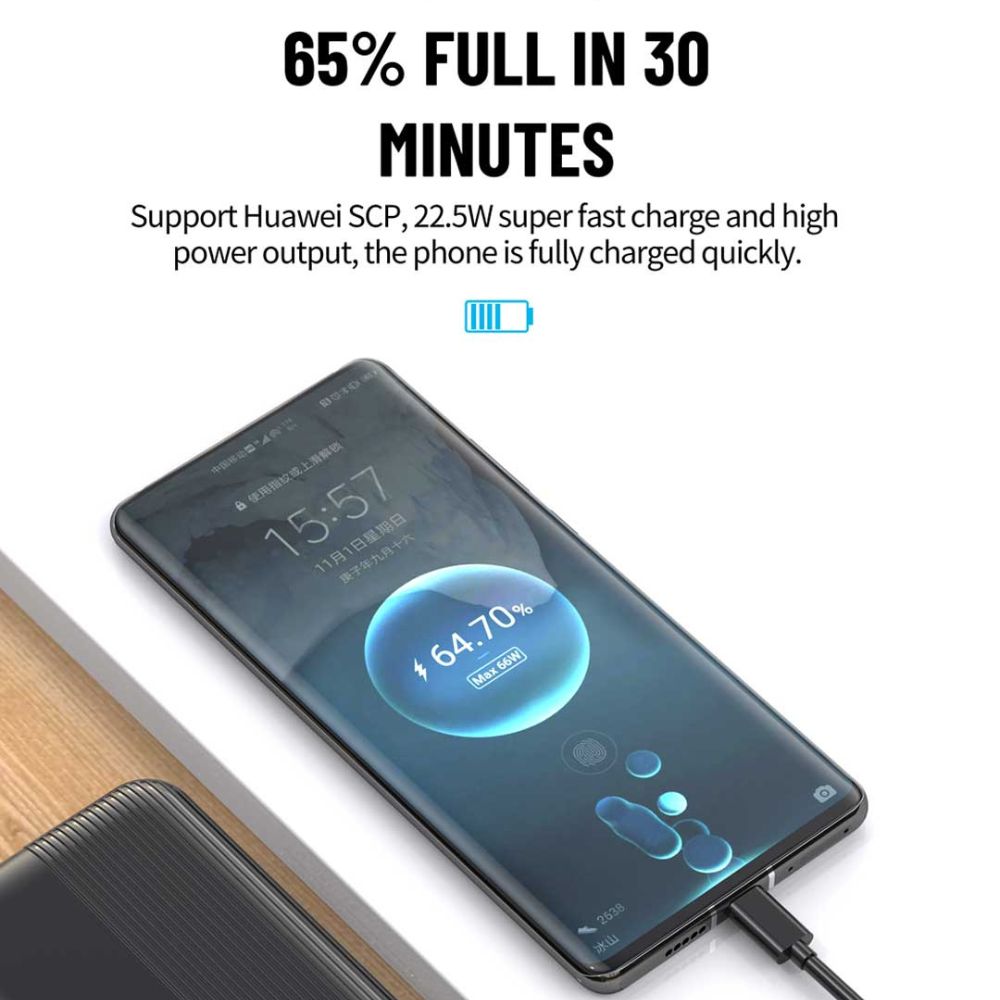 Aspor A320 Power Bank 10000mAh 22.5W Fast Charging with Digital Display HHC