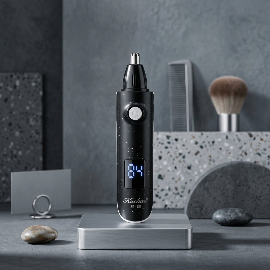 Kuchao Imported Electric Nose Hair Trimmer with Digital Display HHC