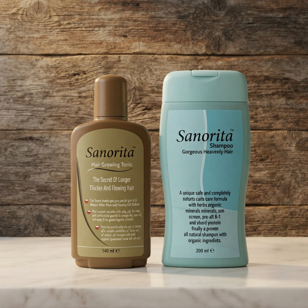 Sanorita Hair Care Combo Shampoo 200ml And Hair Growing Tonic 140ml HHC