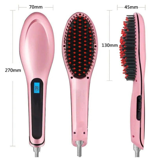 Digital Fast Brush Electric Hair Straightener ARDS