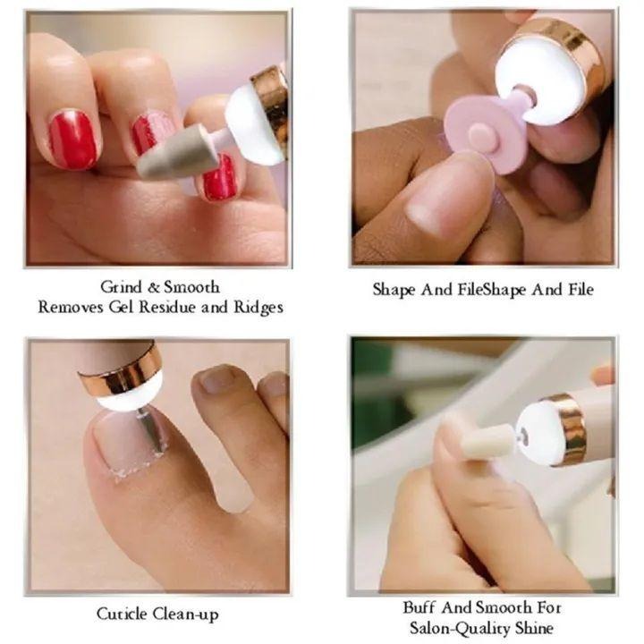 Rechargeable Flawless Salon Nail Finishing Touch Electric Nail Dril