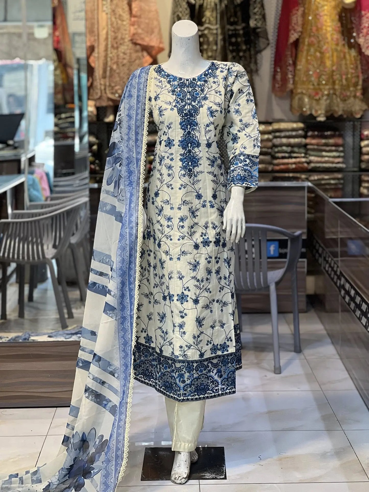 Off White frock Mr Haroon