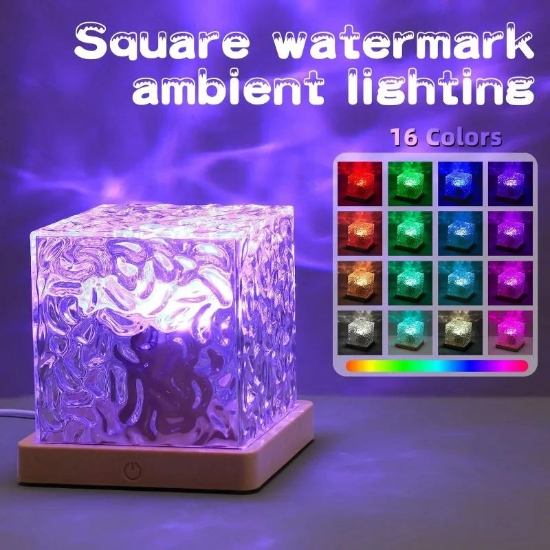 16 Colors Crystal Cube Ambient Light YMDS