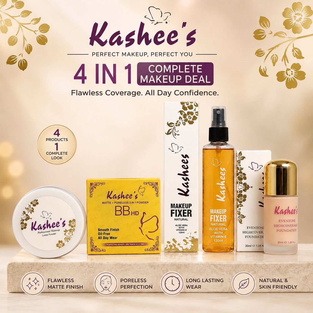Kashee's 4 In 1 Deal, Pack Of 4 HHC