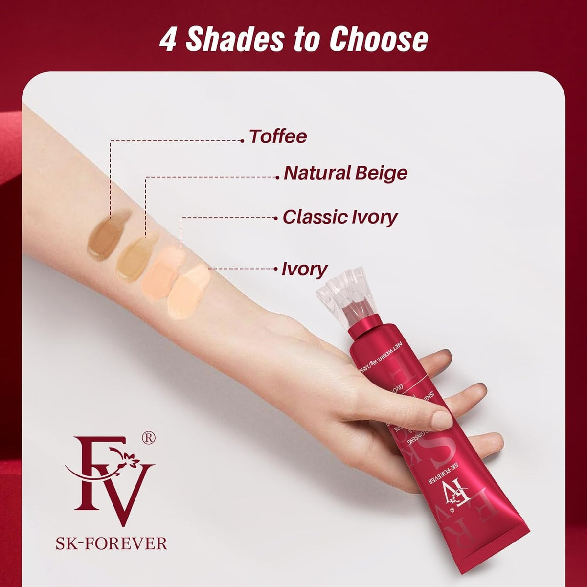 FV Liquid Foundation Oil control Waterproof Hydrating Makeup Base Cream ARDS