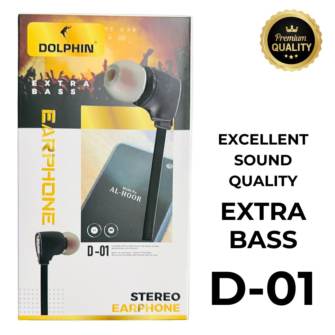 D-01 Handsfree | Super Bass Earphones YMDS