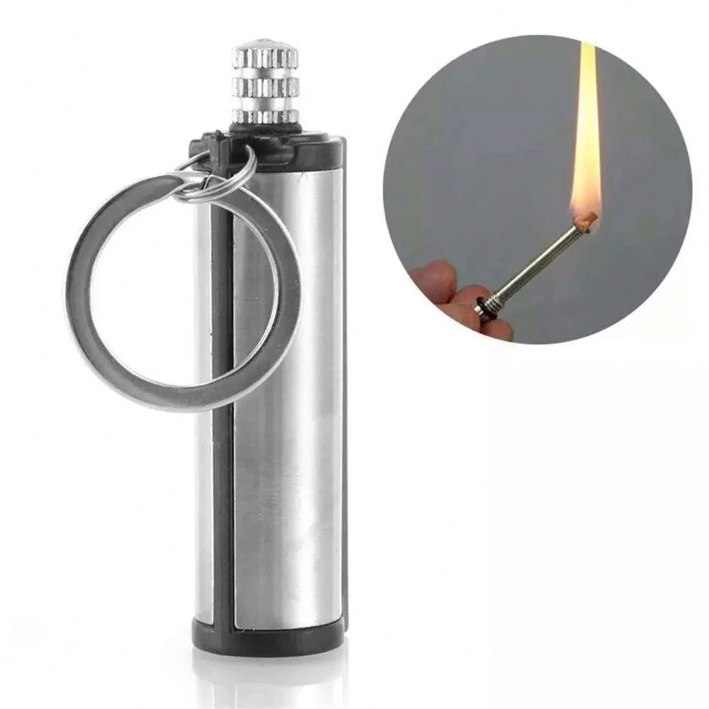 Permanent Match Striker Flint Stone Lighter with Keychain YMDS