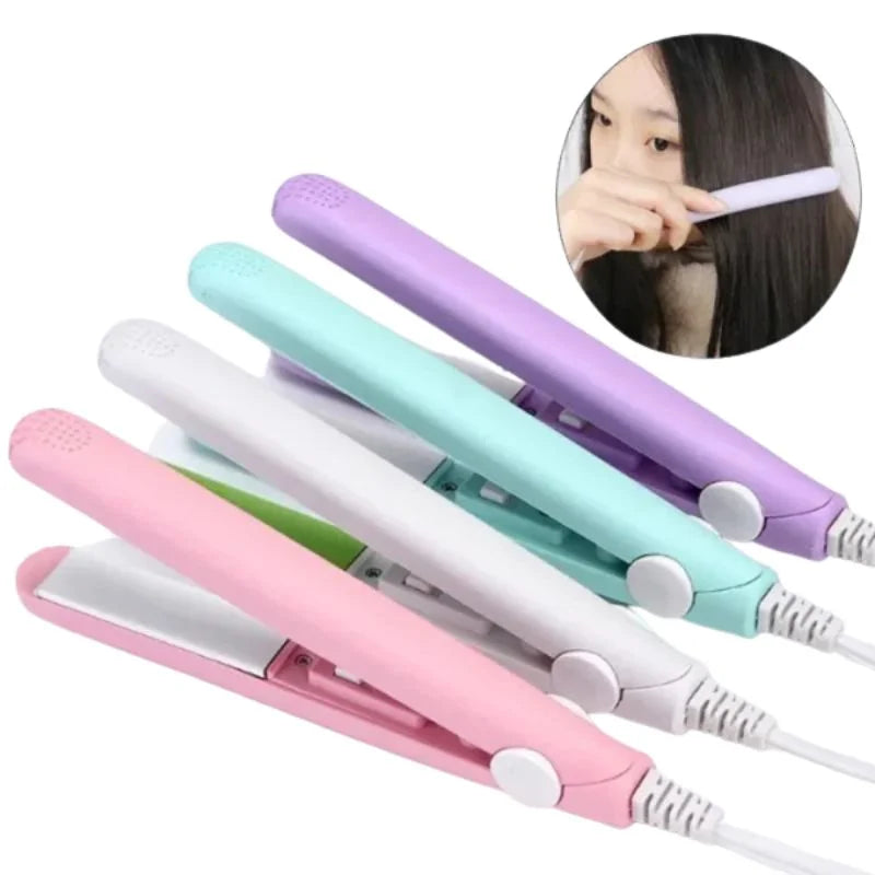 Mini Portable Ceramic Hair Straightener & Curler YMDS