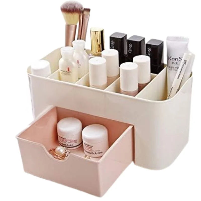 Plastic Makeup Organizer with Drawer YMDS