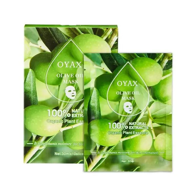 Pack of 2 | OYAX Olive Oil Facial Mask | Deep Moisturizing & Nourishing Sheet Mask YMDS