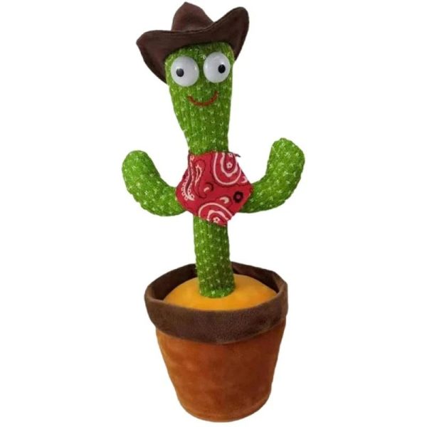 Rechargeable Dancing Cactus Toy with Hat YMDS