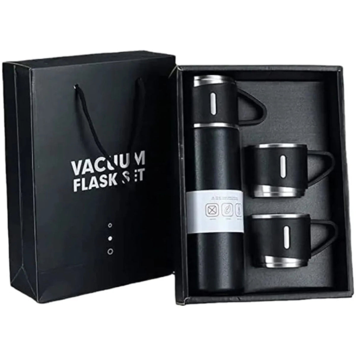 3 Cup 500ML Double-Layer Stainless Steel Vacuum Flask Set YMDS