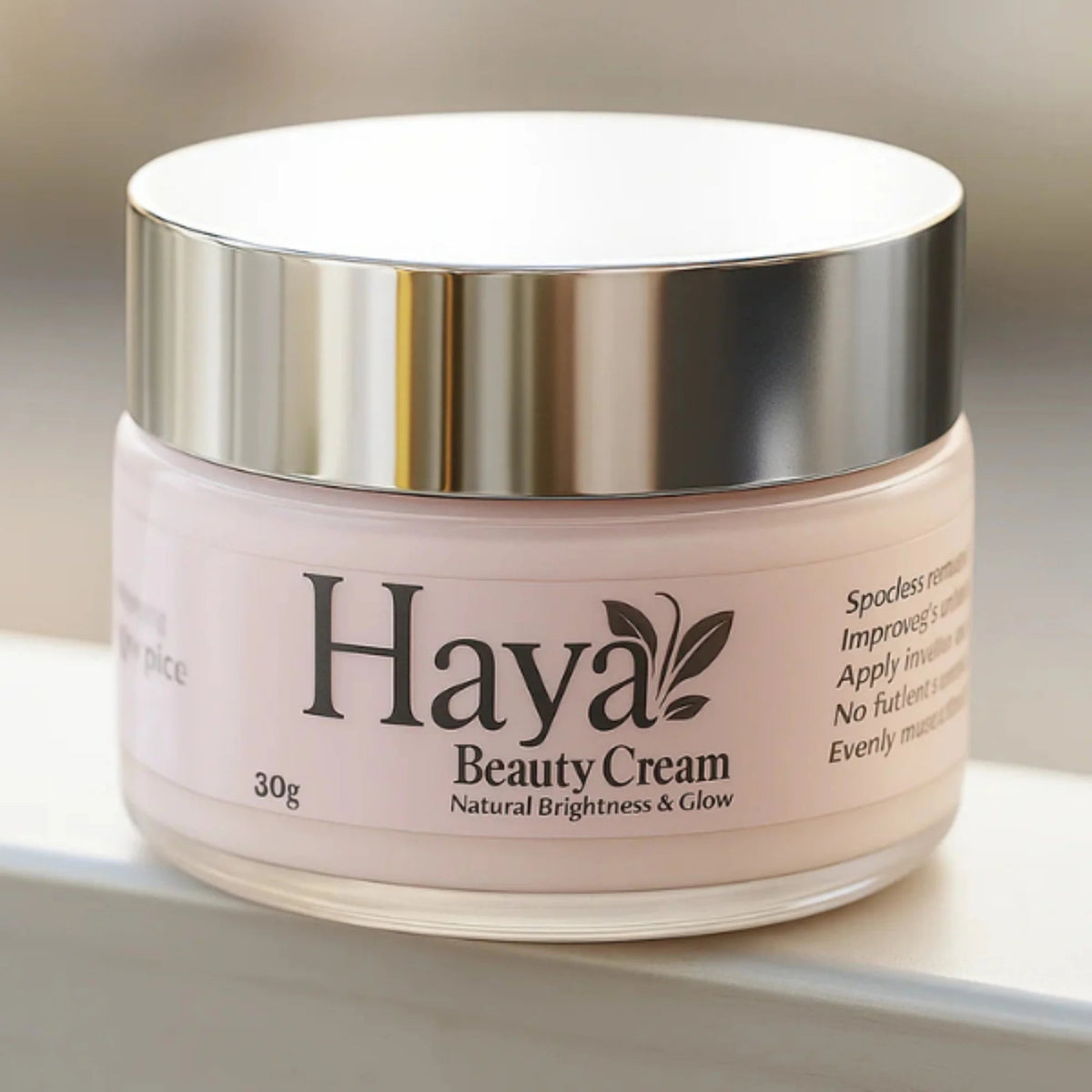 Haya Herbal Beauty Cream 30gm | Brightening & Glow Formula for Radiant Skin YMDS