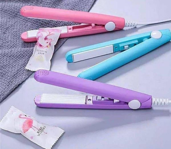Mini Portable Ceramic Hair Straightener & Curler YMDS