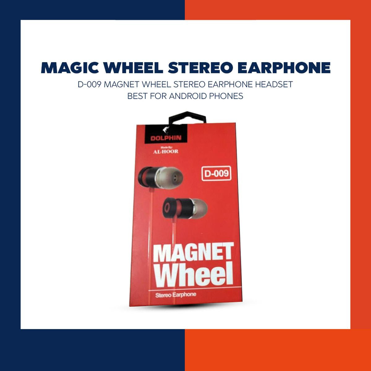 Dolphin D-009 Handsfree | Stereo Sound | Built-in Mic & Selfie Button YMDS