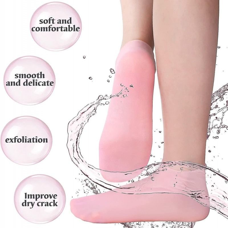 Silicone Jelly Socks | Ultra-Moisturizing Gel Foot Care & Spa Therapy | Without Box YMDS