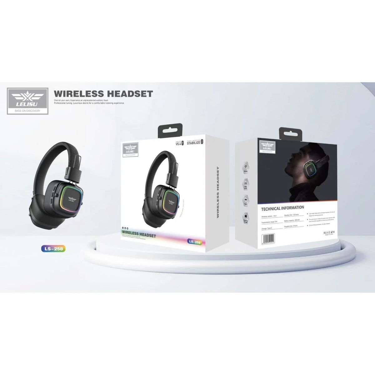 Lelisu LS-258 Wireless Stereo Headphones YMDS