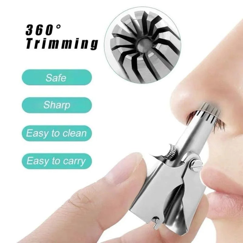 Manual Stainless Steel Nose & Ear Hair Trimmer YMDS