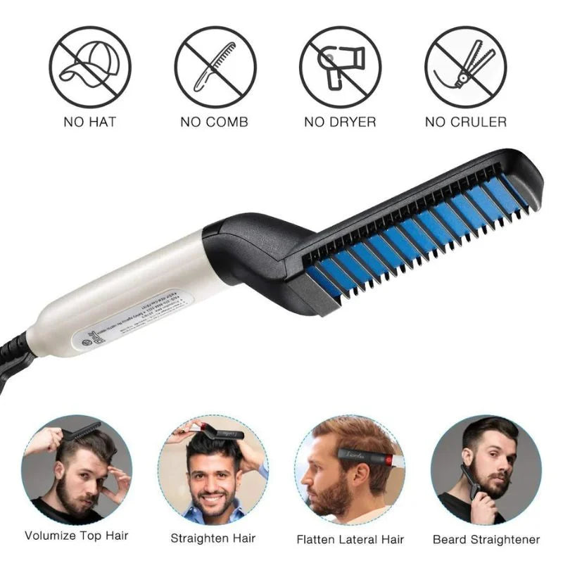 Hair & Beard Straightener Comb for Men YMDS