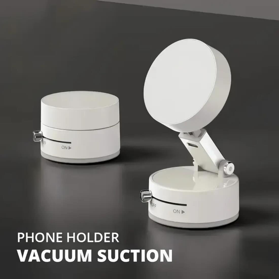 Magnetic Wireless Phone Holder with Foldable Suction Grip for Secure Mounting YMDS